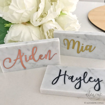Marble placecard rectangle