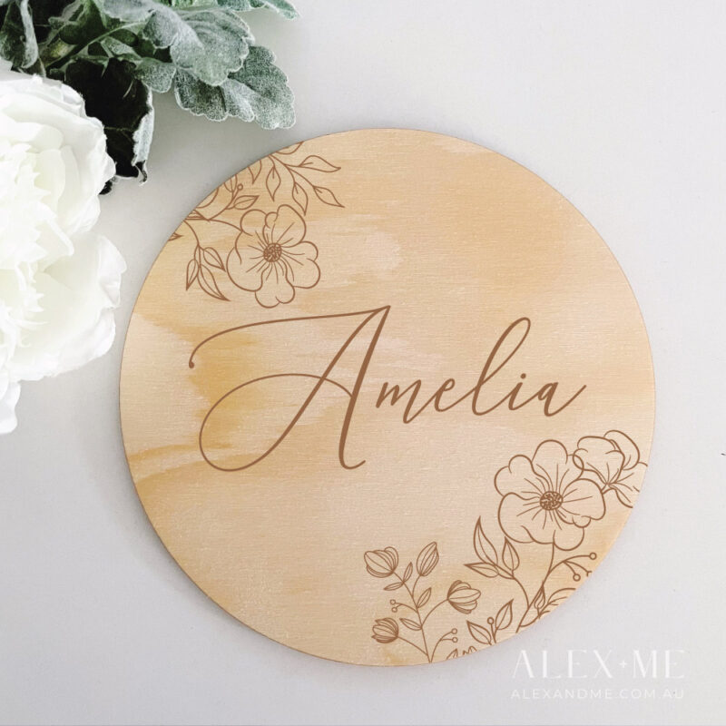 Flower Bloom Plaque