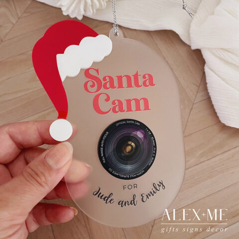 Santa Cam Oval Frosted