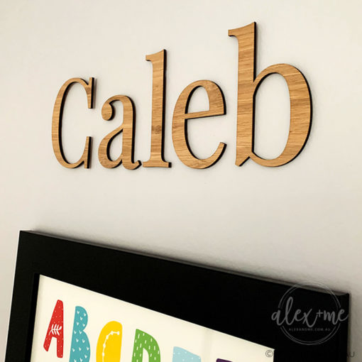 wooden wall name
